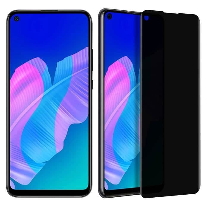 Film Huawei P40 Lite E Anti-spion härdat glas 9H Anti-fingeravtryck Imak Transparent Black