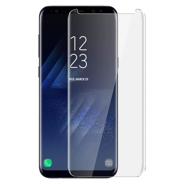 Skyddsglas - Samsung - Galaxy S8 Plus - Härdat glas - Installationskit LED - Repåterstålig