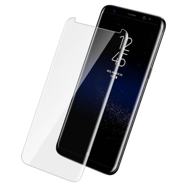 Skyddsglas - Samsung - Galaxy S8 Plus - Härdat glas - Installationskit LED - Repåterstålig
