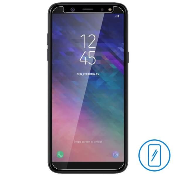 Film för Samsung Galaxy A6 Skydd Härdat glas 9H Hårdhet Anti-explosion