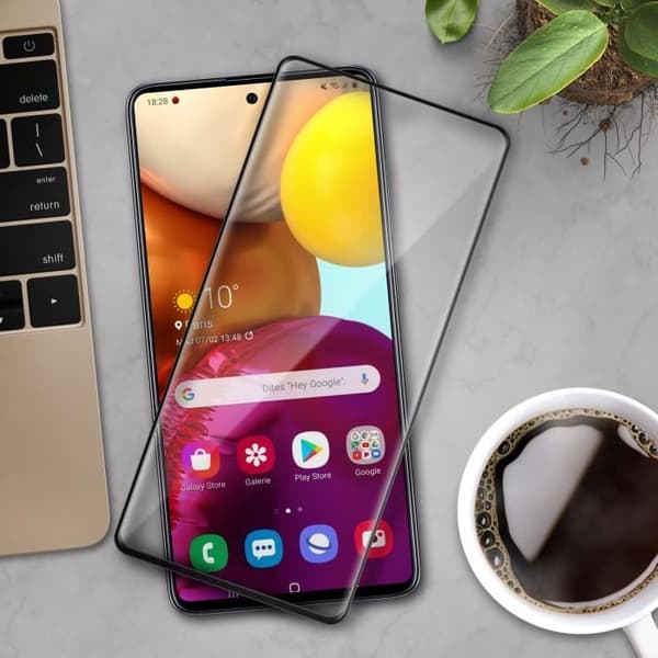 Skärmfilm - AVIZAR - Samsung Galaxy A71 - 9H härdat glas - Ultratransparent - Stöt- och repskydd