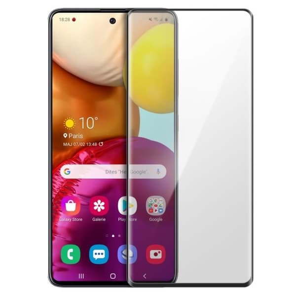 Skärmfilm - AVIZAR - Samsung Galaxy A71 - 9H härdat glas - Ultratransparent - Stöt- och repskydd
