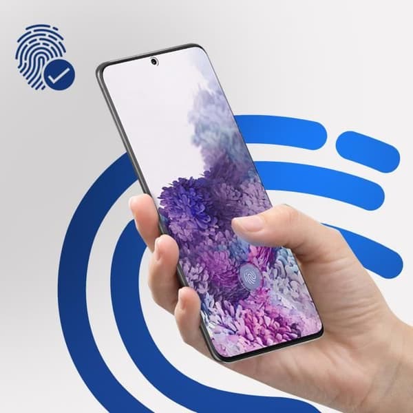 Galaxy S20 Plus film fasad härdat glas Hårt glas Max Fingeravtryck 3mk Svart