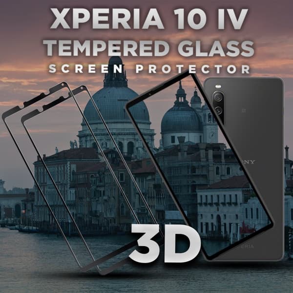 2 Pack Sony Xperia 10 IV - Härdat glas 9H -Super Kvalitet 3D