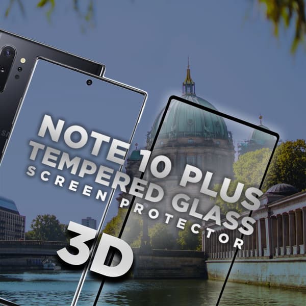 Samsung Galaxy Note 10 Plus - Härdat glas 9H-Super kvalitet 3D