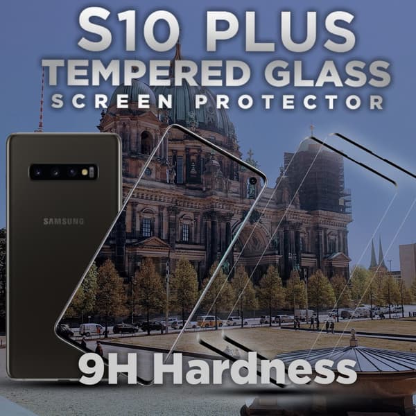 2 Pack Samsung Galaxy S10 Plus - Härdat glas 9H - Super kvalitet