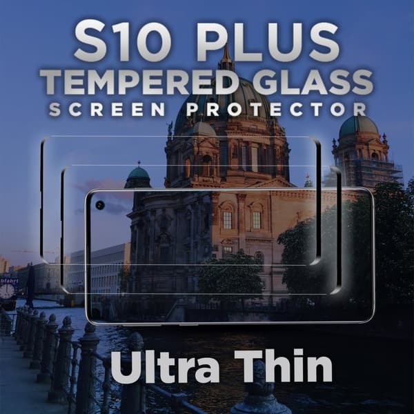 2 Pack Samsung Galaxy S10 Plus - Härdat glas 9H - Super kvalitet