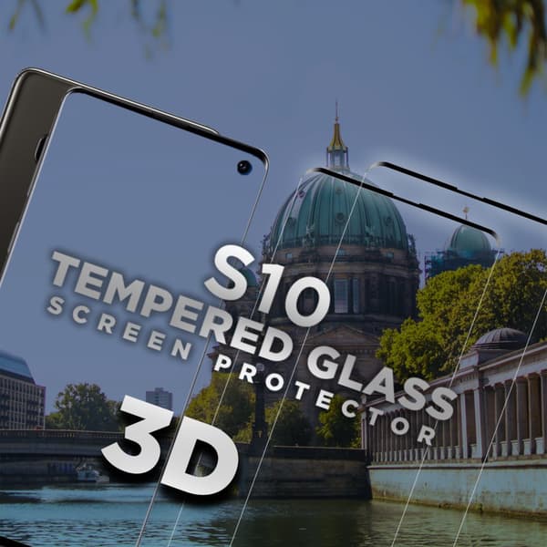 2 Pack Samsung Galaxy S10 - Härdat glas 9H – Super kvalitet 3D