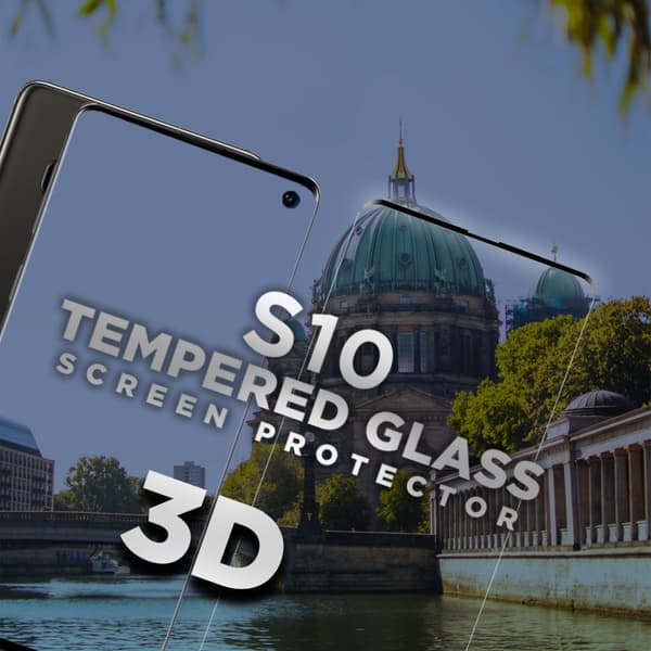 Samsung Galaxy S10 - Härdat glas 9H – Super kvalitet 3D
