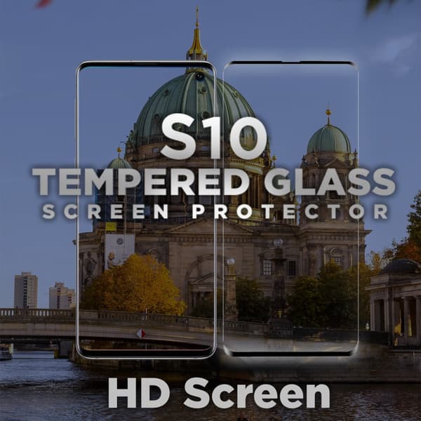 Samsung Galaxy S10 - Härdat glas 9H – Super kvalitet 3D