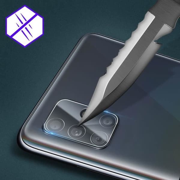 Kameraskydd - AVIZAR - Samsung Galaxy A71 - Härdat glas - Antispår - Reptålig