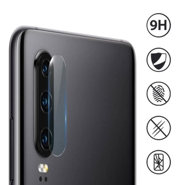 Kameraskyddsfilm - AVIZAR - Huawei P30 - 9H härdat glas - Antispår - Transparent
