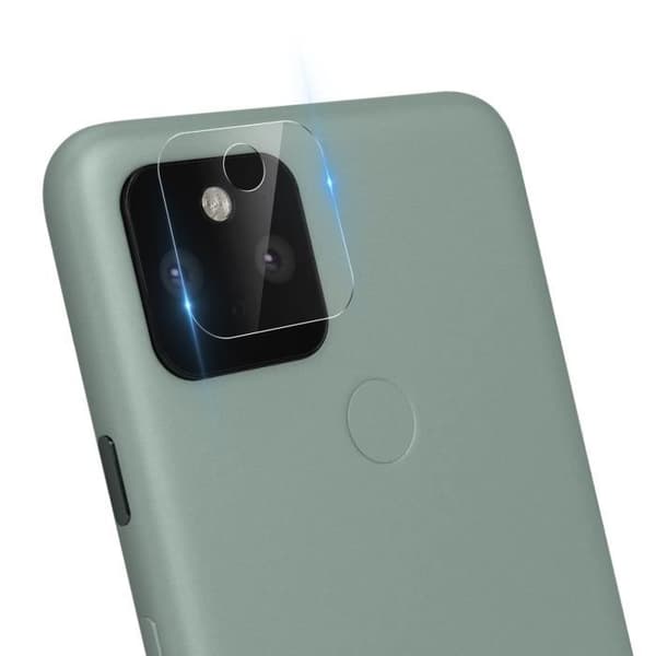 Skydd för kamera - AVIZAR - Google Pixel 5 - Härdat glas 9H - Anti-spår - Transparent Vit