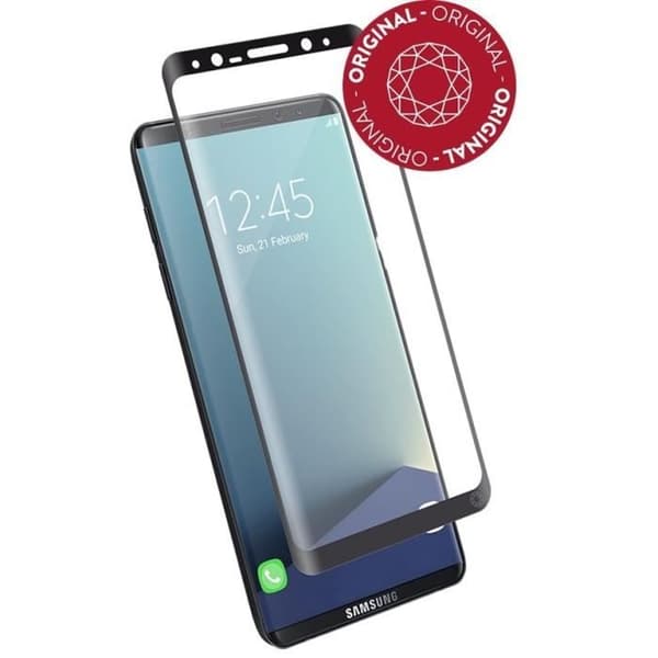 Härdat glas - Force Glass - GS8 Original - Skydd 360° - Svart - Hårdhet 9H+