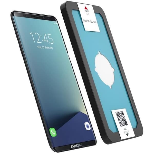 Härdat glas - Force Glass - GS8 Original - Skydd 360° - Svart - Hårdhet 9H+