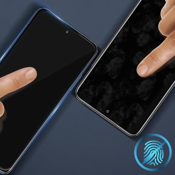 Xiaomi Redmi Note 10 Pro skyddsfilm i 9H härdat glas - Transparent med svart kontur