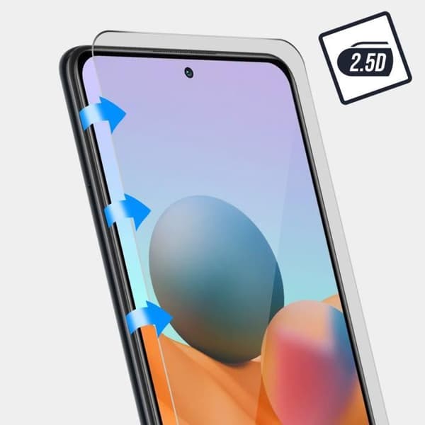 Skyddsglas - Xiaomi - Redmi Note 10 Pro - Härdat glas 9H - Explosionssäker - Avfasade kanter