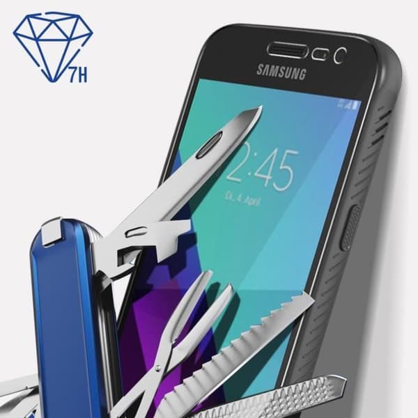 Skyddsglas för Galaxy Xcover 4 / 4s - 3mk - Flexibelt 7H Motståndskraftigt - Vitt