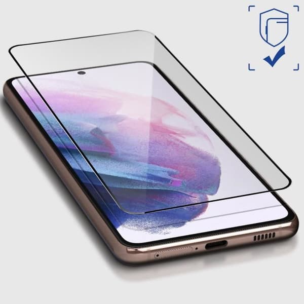 Skyddsfilm Samsung Galaxy S21 Flexibelt organiskt glas 8H Resistant NeoGlass 3mk Svart