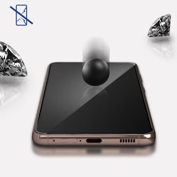 Skyddsfilm Samsung Galaxy S21 Flexibelt organiskt glas 8H Resistant NeoGlass 3mk Svart