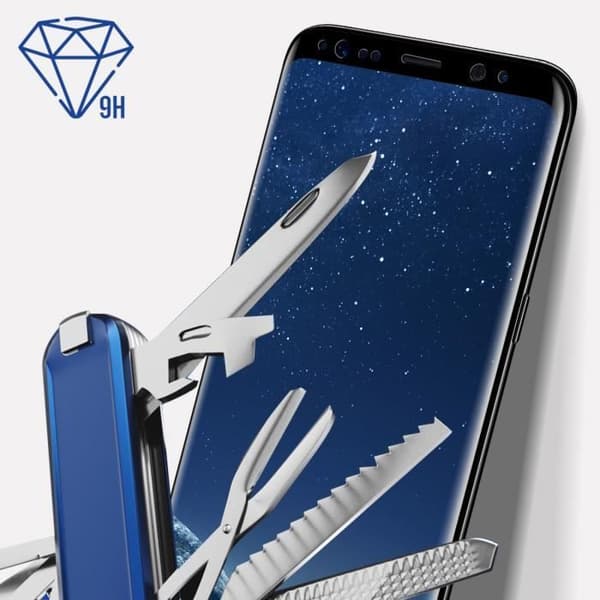 Film för Samsung Galaxy S8 - 3mk - Hardglass Max - Härdat glas - Förstärkt kant - Svart