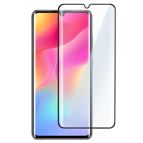 Film skärm - AVIZAR - Xiaomi Mi Note 10 Lite - Härdat glas 9H - Heltäckande skydd - Böjd