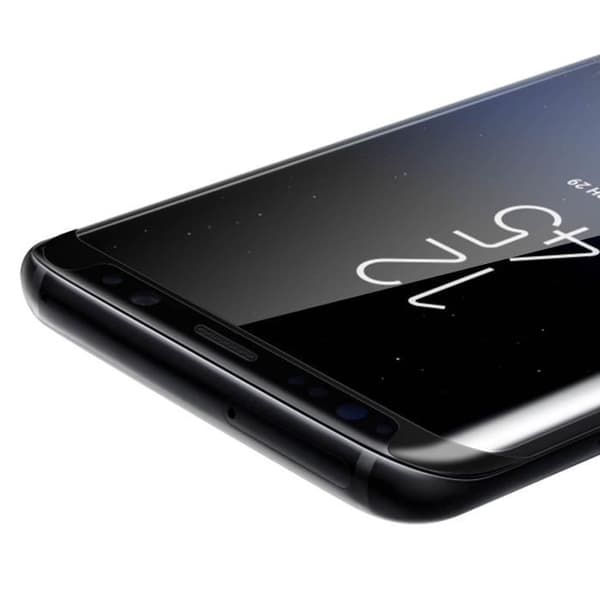 Skyddsfilm - AVIZAR - Samsung Galaxy S8 - Härdat glas - Böjda kanter - Fullständigt skydd