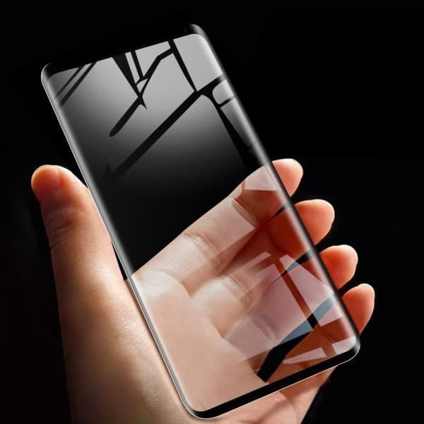 Skyddsfilm - AVIZAR - Galaxy S8/S9 - Böjt härdat glas - Genomskinlig - Stötsäker och anti-repa