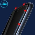 Miniatyrbild 4 av 4: Film Oppo A15 Transparent fasad härdat glas svart kontur