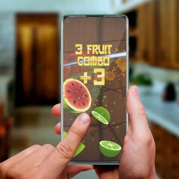 Skärmskyddsfilm - AVIZAR - OnePlus 8 - Flexibel latex - Stöttålig - Genomskinlig vit