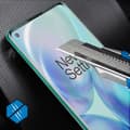 Miniatyrbild 4 av 4: Skärmskyddsfilm - AVIZAR - OnePlus 8 - Flexibel latex - Stöttålig - Genomskinlig vit