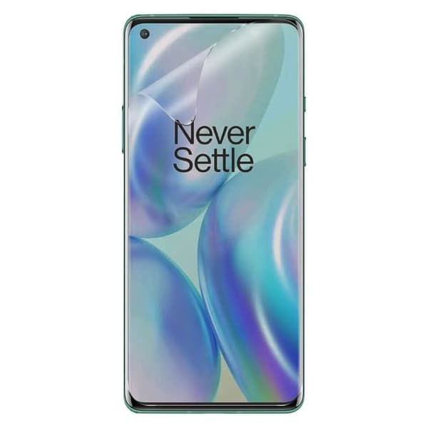 Skärmskyddsfilm - AVIZAR - OnePlus 8 - Flexibel latex - Stöttålig - Genomskinlig vit