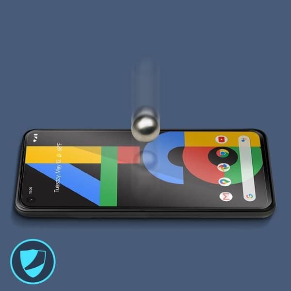 Filmskärmskydd i härdat glas - AVIZAR - Google Pixel 4A - Stötsäker - Ultrafin - Svart