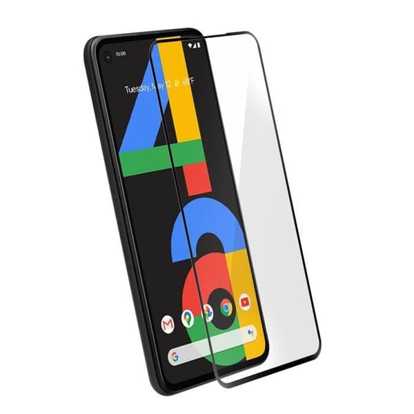 Filmskärmskydd i härdat glas - AVIZAR - Google Pixel 4A - Stötsäker - Ultrafin - Svart