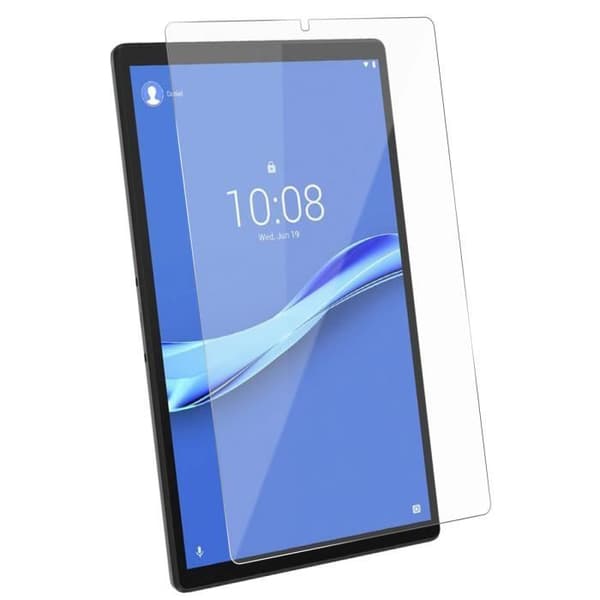 Film Skärm - AVIZAR - Lenovo Tab M10 Plus - Härdat Glas 9H - Stötsäker - Transparent Vit