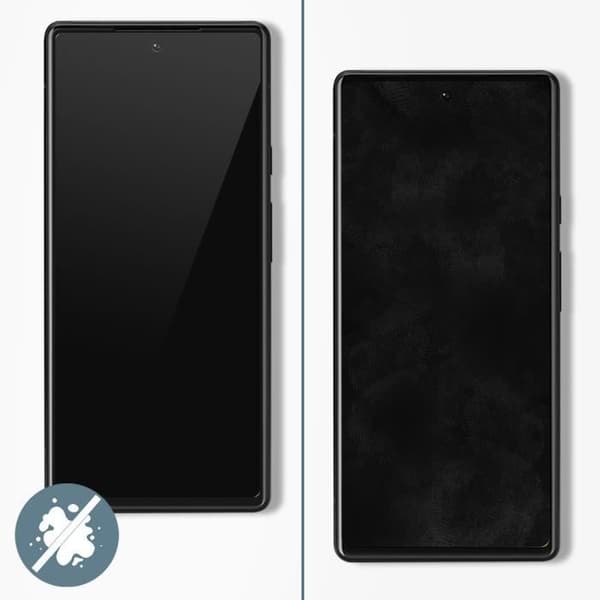 Härdat Glas - AVIZAR - Google Pixel 6 - Hårdhet 9H - Anti-spår - Svart Vit