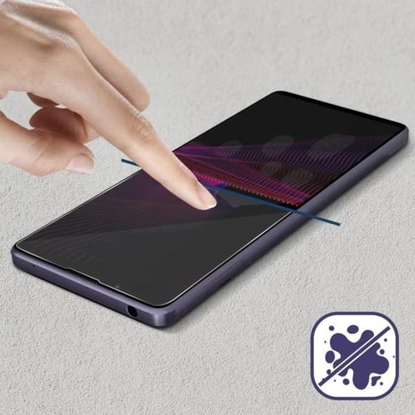 Skyddsfilm - IMAK - Sony Xperia 1 III - Flexibel latex - Genomskinlig - Anti-repa