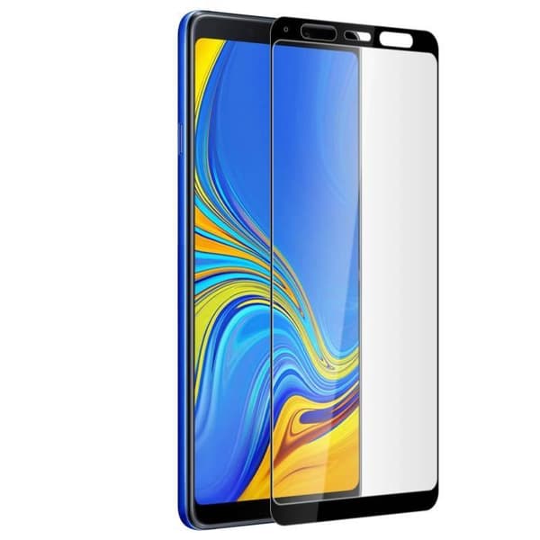 Skyddsfilm - AVIZAR - Samsung Galaxy A9 2018 - 9H härdat glas - Svart - Reptålig