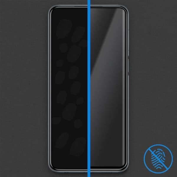 Skyddsfilm - AVIZAR - Samsung Galaxy A21s - 9H härdat glas - Full vidhäftning - Svart