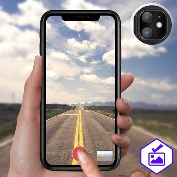 Kameraskydd - AVIZAR - iPhone 11 - 9H härdat glas - Anti-fingeravtryck - Reptålig