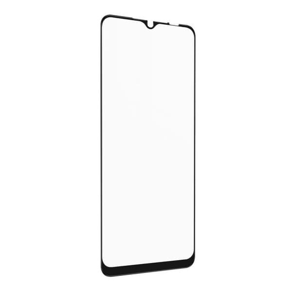 Samsung Galaxy A22 5G härdat glas 9H fasade kanter Akashi Transparent Svart