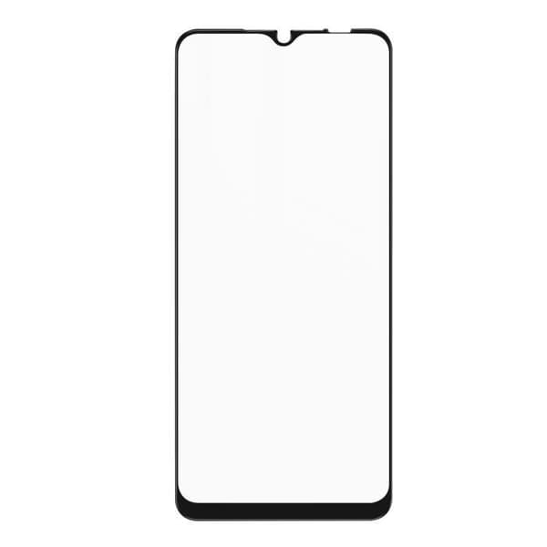 Samsung Galaxy A22 5G härdat glas 9H fasade kanter Akashi Transparent Svart