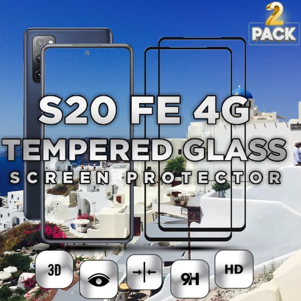 2-Pack Samsung S20 FE 4G - 9H Härdat Glass - Super Kvalitet 3D