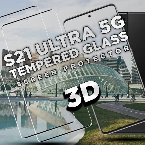2 Pack Samsung S21 Ultra 5G - Härdat glas 9H - Super kvalitet 3D