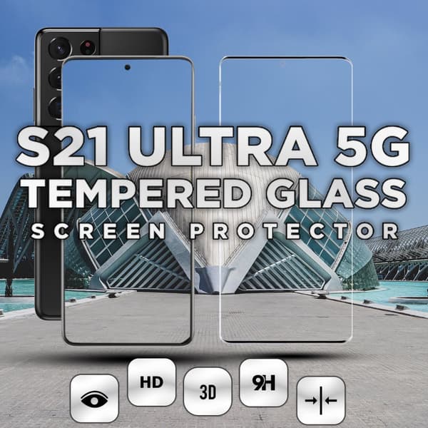 Samsung Galaxy S21 Ultra 5G - Härdat glas 9H - Super kvalitet 3D