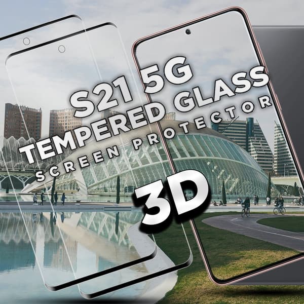 2 Pack Samsung S21 5G - Härdat Glas 9H - Super Kvalitet 3D