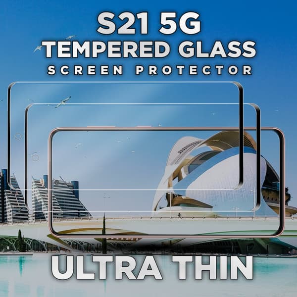 2 Pack Samsung S21 5G - Härdat Glas 9H - Super Kvalitet 3D