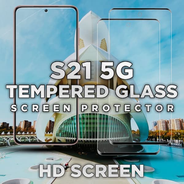 2 Pack Samsung S21 5G - Härdat Glas 9H - Super Kvalitet 3D