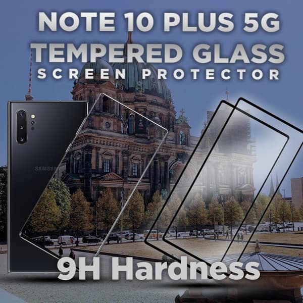 2 Pack Samsung Note 10 Plus 5G- Härdat glas 9H-Super kvalitet 3D
