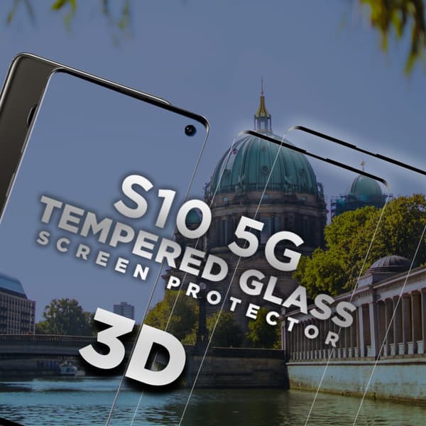 2 Pack Samsung Galaxy S10 5G -Härdat glas 9H –Super kvalitet 3D